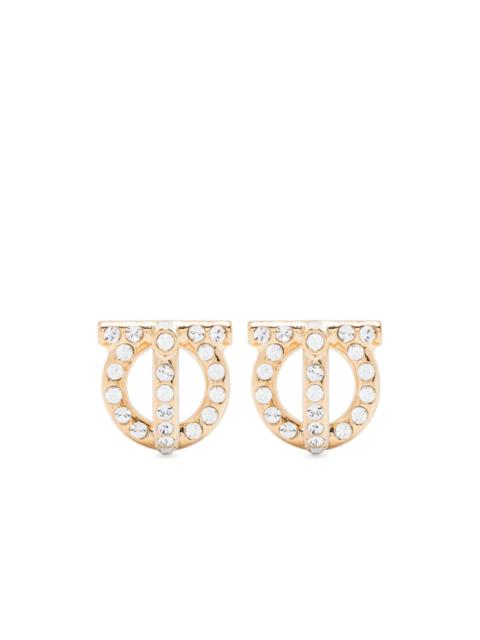 Gancio 3D crystal stud earrings