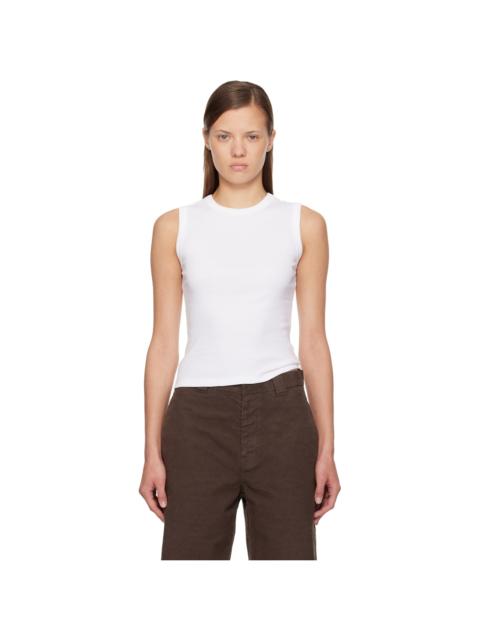 FLORE FLORE White Esmé Tank Top