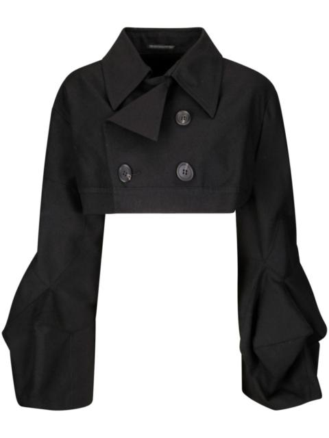 Yohji Yamamoto double-breasted cropped jacket