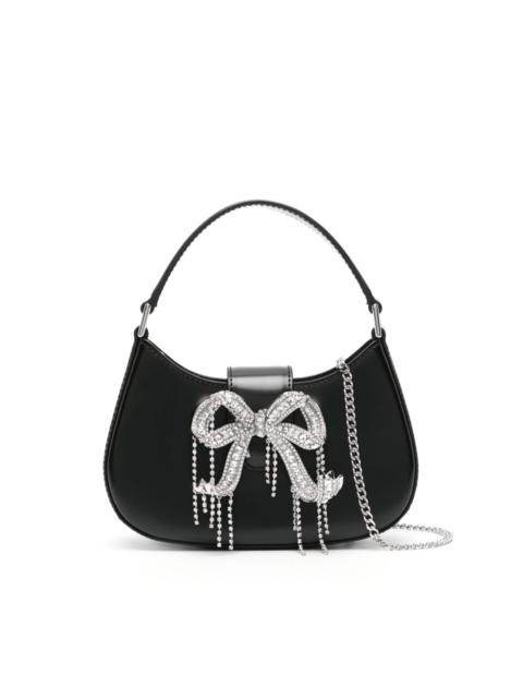self-portrait bow-embellished shoulder bag