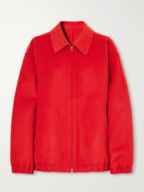 ssstein Double-faced wool-blend jacket Red