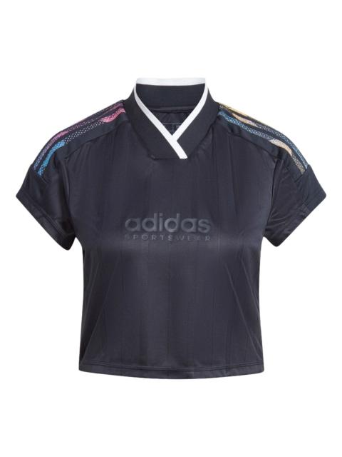adidas (WMNS) adidas Tiro Summer Crop Jersey 'Black' IQ4816