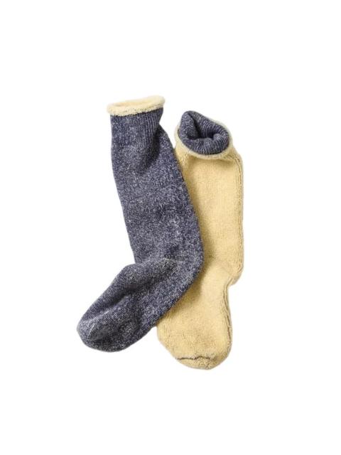 ROTOTO® R1612 Reversible Pile Socks Navy/Cream