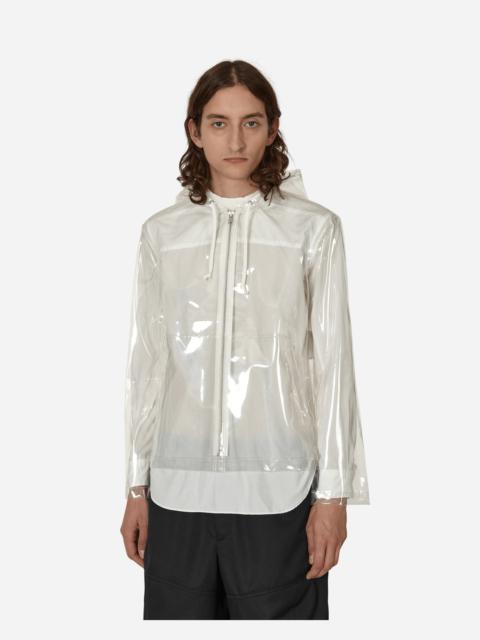 BLACK COMME des GARÇONS Clear Hooded Jacket White
