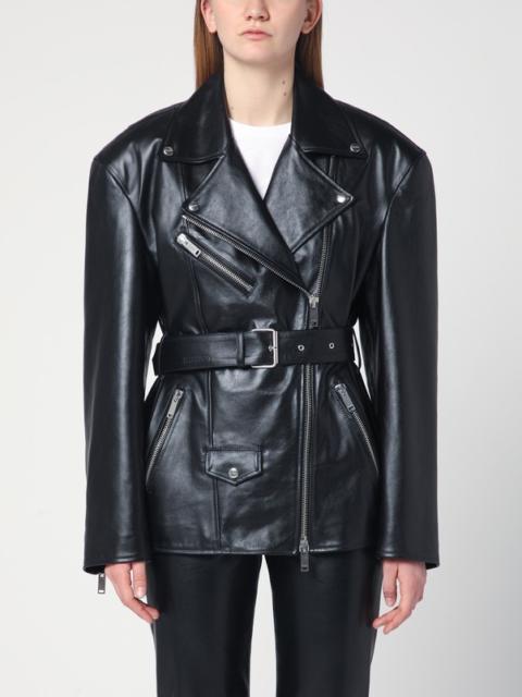HALFBOY®️ Black belted leather jacket