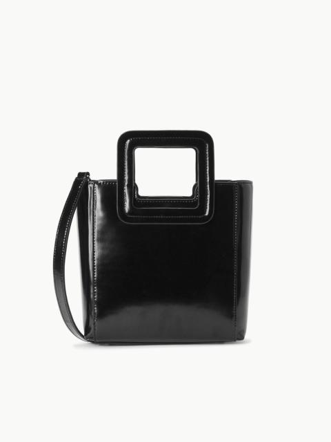 STAUD STAUD MINI SHIRLEY LEATHER BAG BLACK