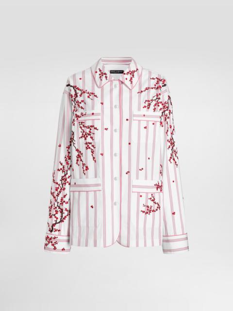 Dolce & Gabbana Vanity shirt with flower embroidery