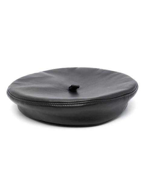 RUSLAN BAGINSKIY Ruslan Baginskiy Smooth-grain Leather Beret