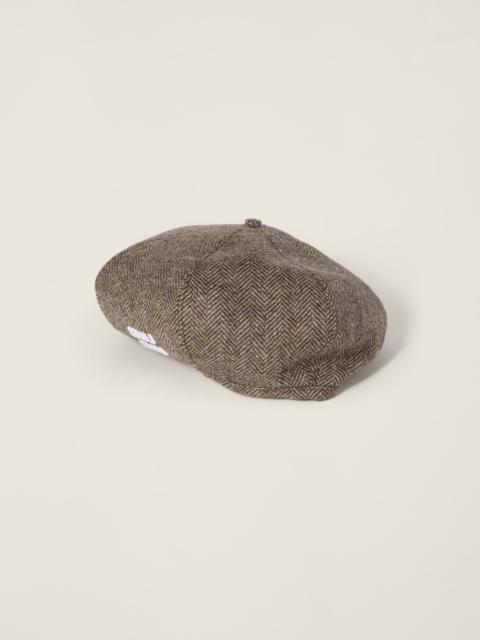 Miu Miu Chevron wool beret