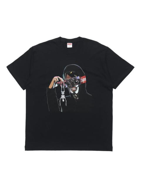 Supreme Supreme Week 0 Creeper Tee Pattern Printing Short Sleeve Unisex Black SUP-SS19-227