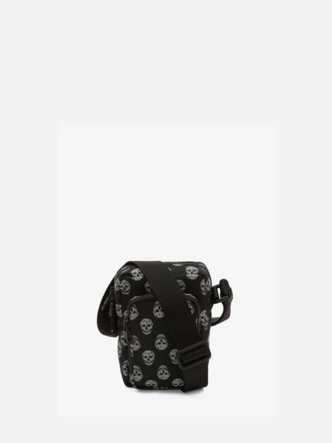 Alexander McQueen Biker Skull Urban Mini Messenger Bag in Black/off White