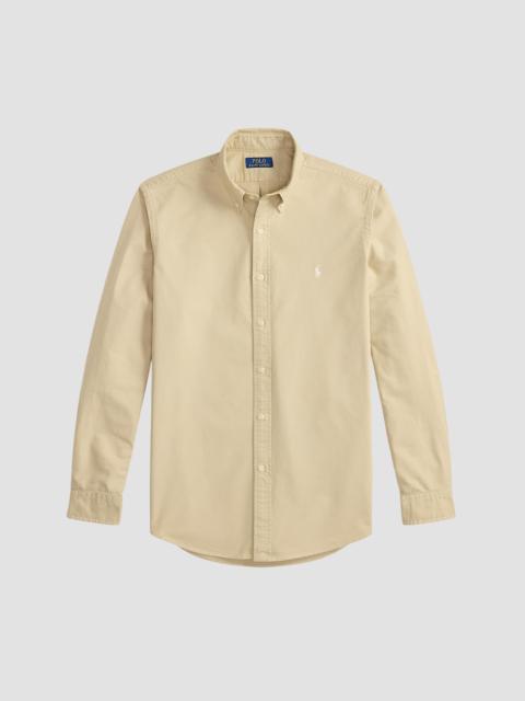 Polo Ralph Lauren Men's Classic Fit Garment-Dyed Oxford Shirt - Dune Tan
