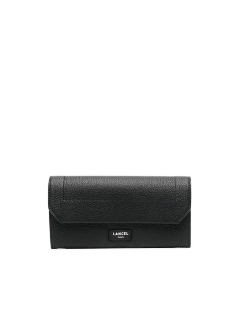 LANCEL logo-patch leather wallet