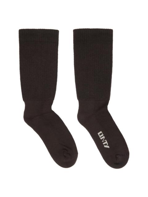 Rick Owens DRKSHDW Gray Concordians Knee High Socks