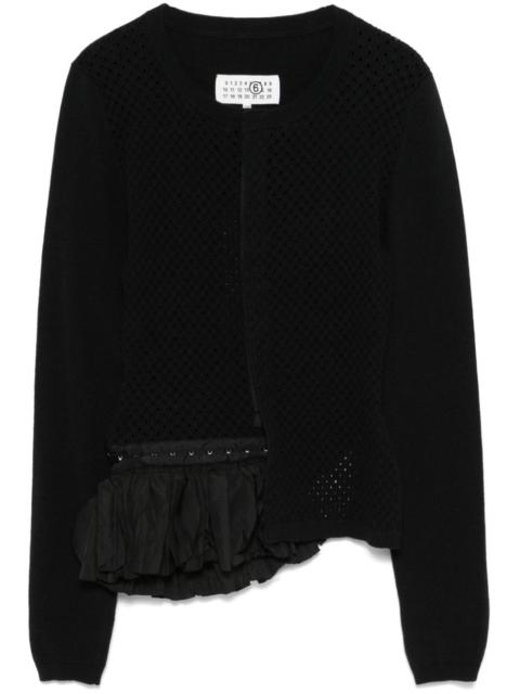MM6 Maison Margiela pointelle-knit cardigan