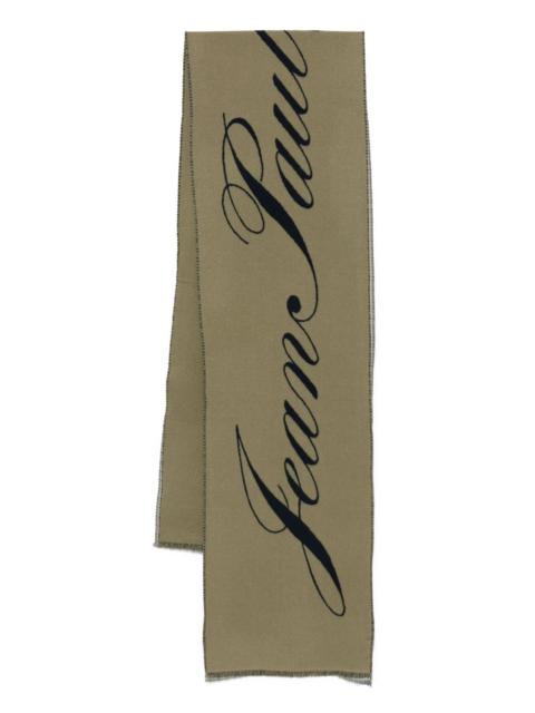 Jean Paul Gaultier Jean Paul Gaultier Logo-detail Wool Scarf