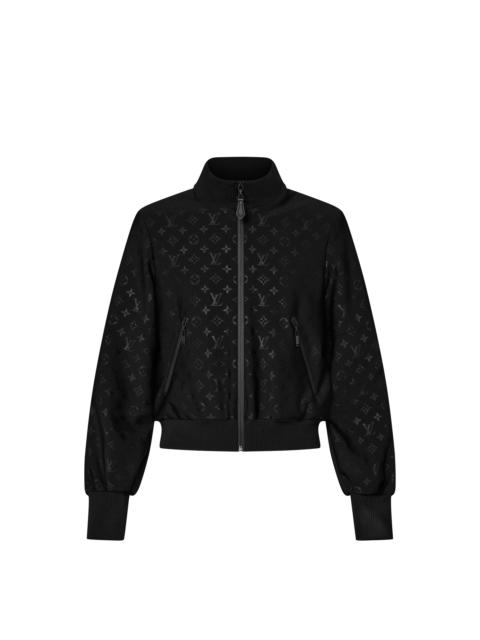 Louis Vuitton Embossed Monogram Zip-Up Jacket