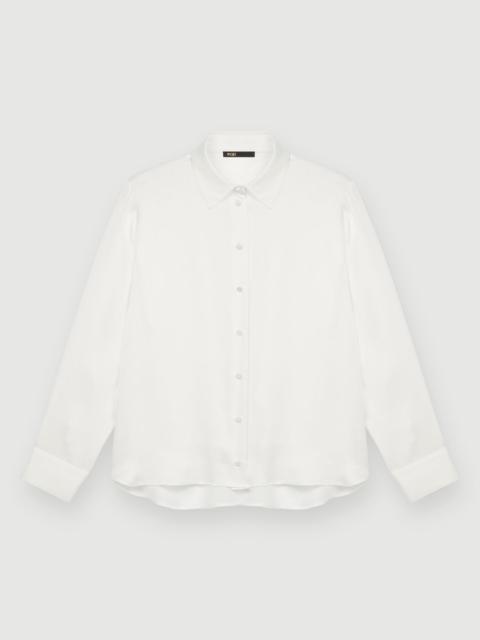 White silk shirt