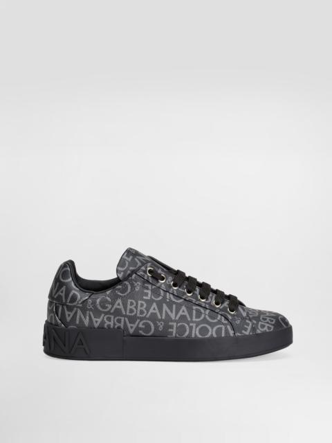 Dolce & Gabbana Coated jacquard Portofino sneakers
