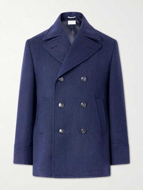 Brunello Cucinelli Double-Breasted Wool and Silk-Blend Coat