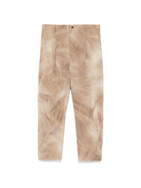 Forme D'Expression tie-dye pattern pants