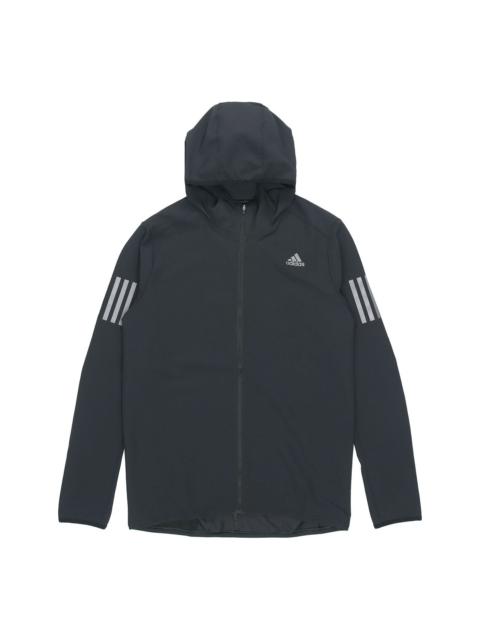 adidas Woven hooded Sports Tops Jacket Black CY5776