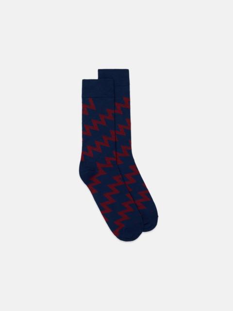 J. PRESS ROYAL ARTILLERY REGIMENTAL STRIPE COTTON SOCKS