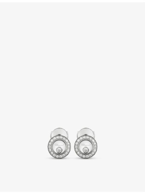 Chopard Happy Diamonds Icons 18ct white-gold and 0.38ct diamond earrings