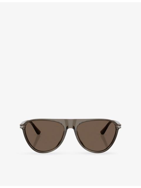 Persol PO3404S Aviator-Frame Acetate Sunglasses