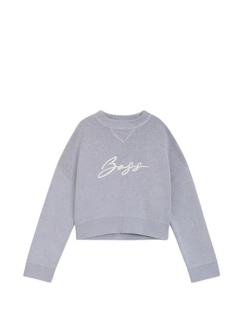 BOSS Finevra embroidery sweater