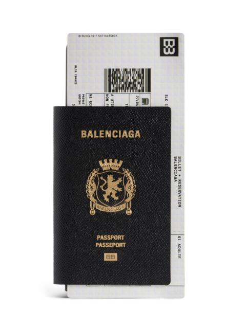 Passport Leather Wallet black