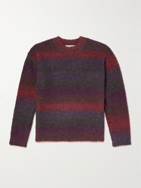 FrizmWORKS Striped Bouclé Sweater