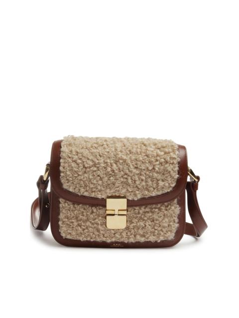 A.P.C. faux-fur detailing shoulder bag