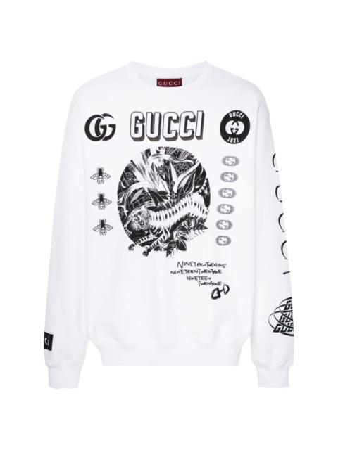 GUCCI logo-embroidered sweatshirt