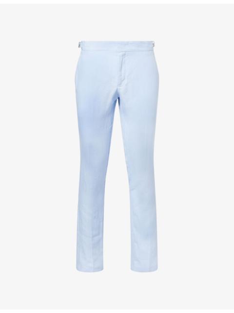 ORLEBAR BROWN Griffon Straight-Leg Linen Trousers