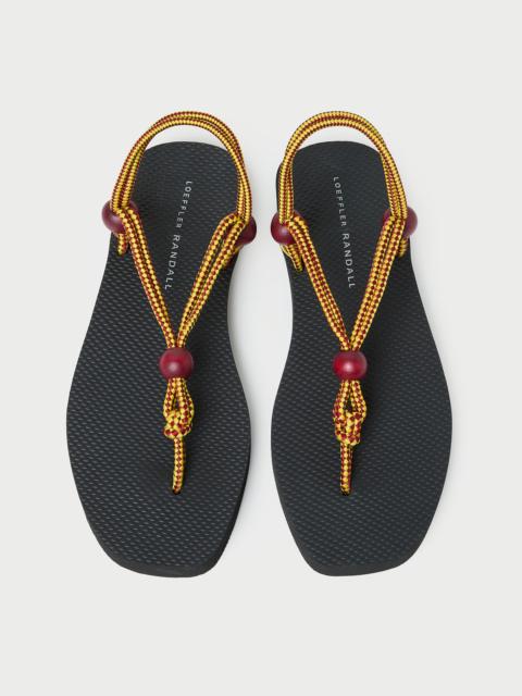 LOEFFLER RANDALL Mika Maroon/Yellow Sport Sandal
