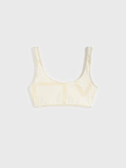 TOTEME Monogram bikini top sand