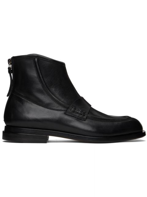 TAAKK SSENSE Exclusive Black Carnaby Morgan Zip-Up Boots