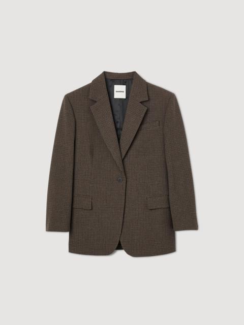 Sandro SUIT JACKET WITH SMALL CHECKS