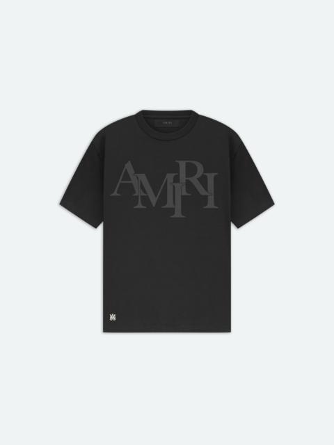 【国内発関税無】Amiri アミリ BONES STACKED ロゴＴシャツ アミリ 半袖Tシャツ BONES STACKED TEE | アウトレットジャパン福岡