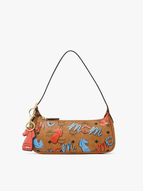 MCM Year of the Horse Aren Shoulder Bag in Visetos