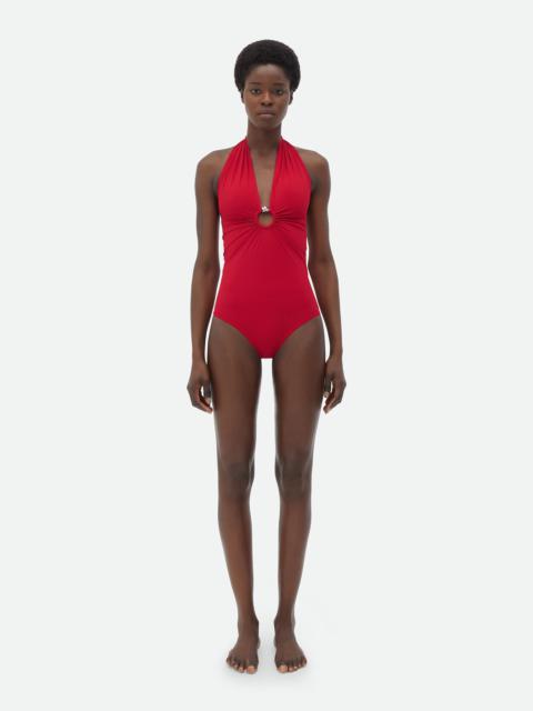 Bottega Veneta Knot Stretch Nylon Swimsuit