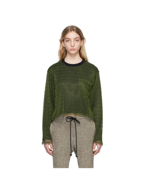 Song for the Mute Green & Black Layered Long Sleeve T-Shirt