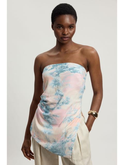 KAREN MILLEN Scenic Print Bandeau Top