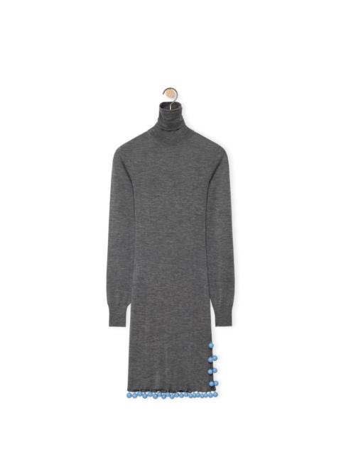 Loewe High neck dress in cashmere
