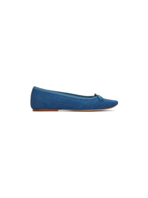 Blue Leah Ballerina Flats