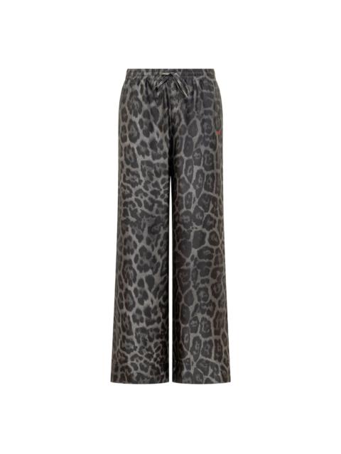 Stella McCartney leopard-print drawstring trousers