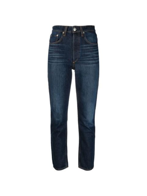 Nina high-waist slim-cut jeans