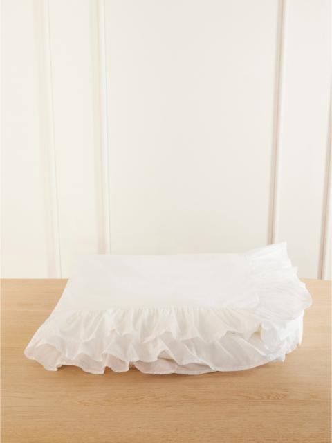 TEKLA Elodie Ruffled Organic Cotton-percale King Duvet Cover