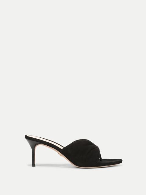 VERONICA BEARD TULLIA SUEDE MID-HEEL SANDAL